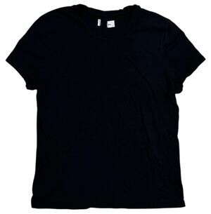 Rowan Women's Tyler Slub Cotton Short Sleeve Top Tee T-Shirt in Black
